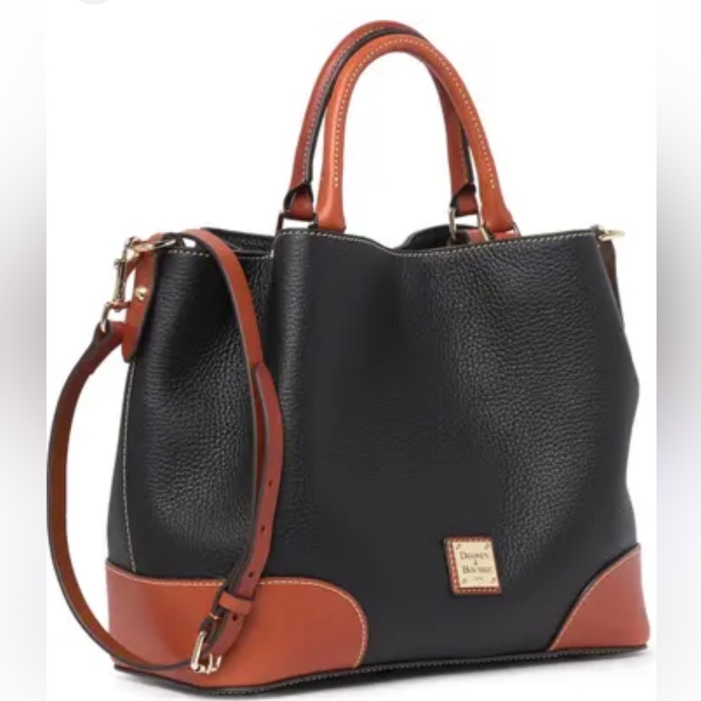 Dooney & Bourke Pebble Leather Brenna Satchel